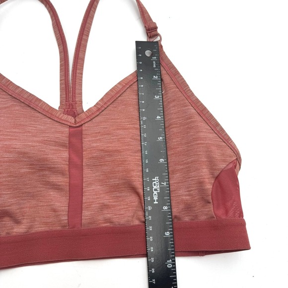 NIKE Women's Large‎ Rust Pink Indy Sports Bra Racerback Medium Support Padded - Picture 7 of 7